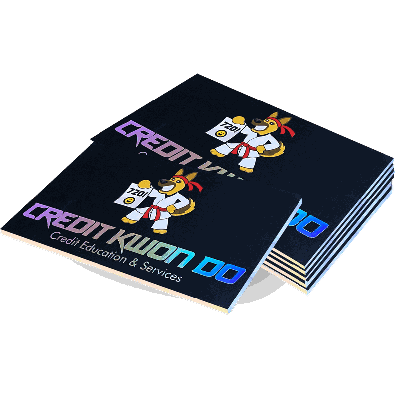 Painted edge and foil edge business cards printed by Elite Flyers