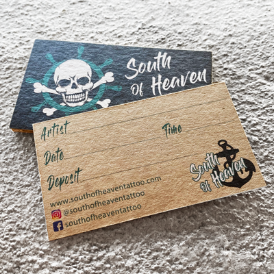 Order brown kraft business cards online